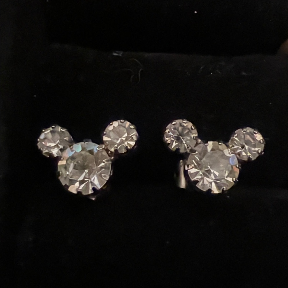 Vintage Cluster Rhinestone Stud Earrings